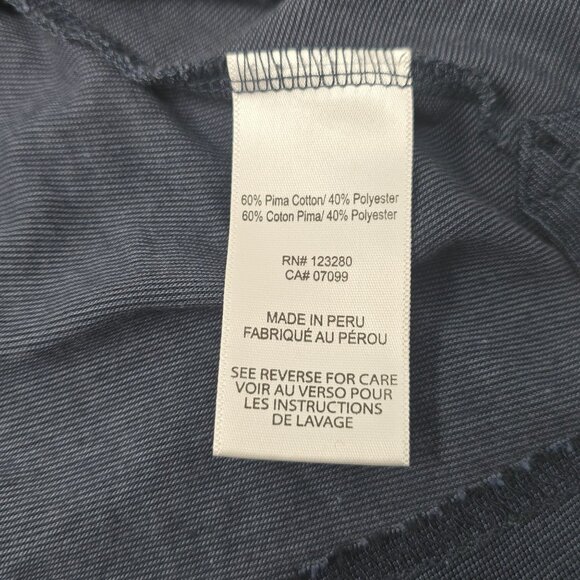 Travis Mathew Navy Polo Shirt XXXL Cotton Blend Men's Golf Short Sleeve - Picture 7 of 7